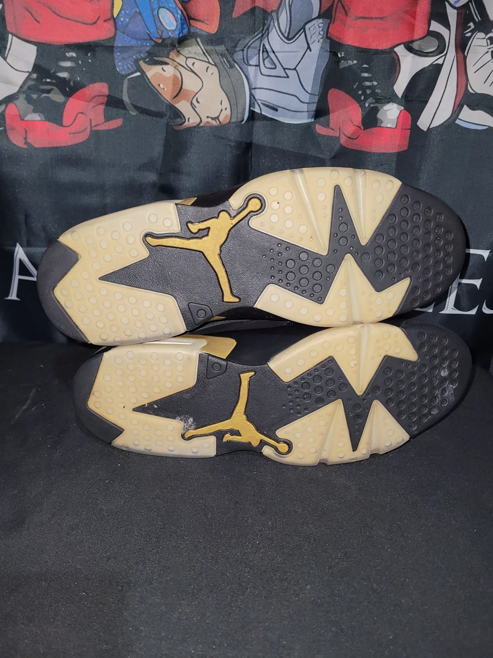 Jordan Flight Club 91 Sneakers Black Metallic Gold